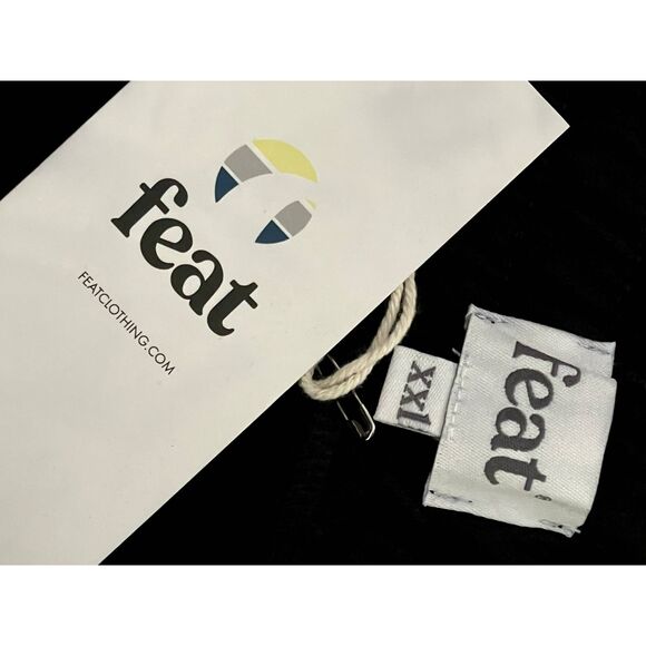 FEAT Mens Blanket Blend Athletic Shorts Size 2XL Black Active New with tag - Picture 8 of 13